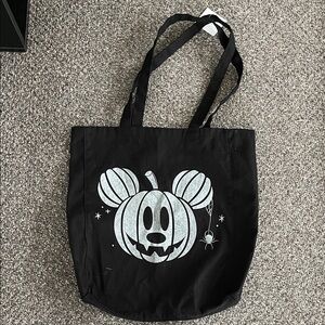 Ae American Eagle Mickey Mouse Graphic Halloween Pumpkin Tote